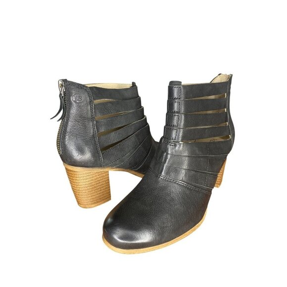 Josef Seibel Bonnie Black Leather Cut Out Ankle Boots Size 6. Comfortable NWOB - Picture 8 of 9